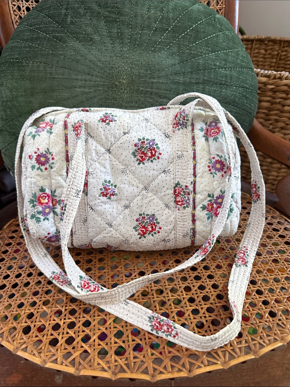 Vintage 80s Pierre Deux La Provence Souleiado Quilted French Countryside Bag